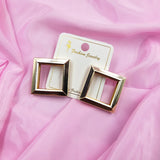 Solid Square Frame Modern Fashion Earring