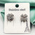 Glamorous Twirl Flower Sparkle Stone Earring