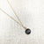 Black Aquarius Zodiac Necklace