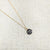 Black Aquarius Zodiac Necklace