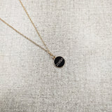 Black Scorpio Zodiac Necklace
