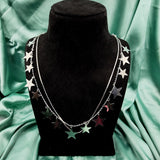 Shining Stars Double Chain Necklace