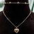 Heart Chain Link With Heart Pendant Necklace