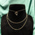 Fancy Triple Chains Layer Fashion Necklace