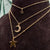 Stunning Star & Half Moon Triple Chain Necklace