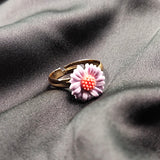 Glory Sunflower Design Adjustable Ring