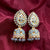 Sparkle Stone With Colorful Stones Royal Jhumka Earrings