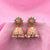 Flower Stones With Floral Jhumka Earrings