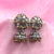 Antique Vintage Look Floral Filigree Design Jhumka Earrings