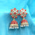 Gorgeous Royal Flower With Antique Jhumka Earrings