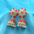 Gorgeous Royal Flower With Antique Jhumka Earrings