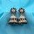 Lustrous Stones Flower Traditional Jhumka Earrings