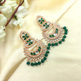 Rich Traditional Wedding Style Round Beads Earrings