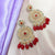 Royal Wedding Look Circle Flower Design Luxury Earrings