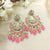 Fine & Luxury Flower With Shiny Stones Earrings