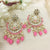 Fine & Luxury Flower With Shiny Stones Earrings