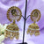 Brown Stones With Traditional Jhumka Wedding Earrings