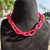 Hot Pink Oval Link Necklace