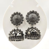 Big Jhumka Black Rhodium Earring