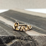 Sparkle Gold Love Fashion Ring