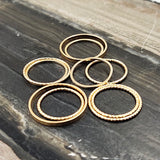 Simple Fine All Style Golden Ring Set