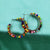 Multi Color Ghungroo Hoop Earring