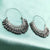 Fancy Black Hoop Ghungroo Earring