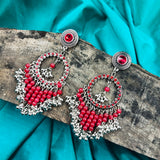 Shiny Beads & Stone Traditional Earring