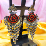 Long Art Deco Ghungroo Earring