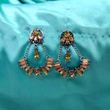 Multi Color & Shape Gemstone Fashion Earring