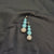 Lustrous White Stone With Sky Blue Beads Fashion Earring