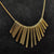 Stylish Golden Spike Modern Fashion Necklace