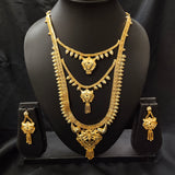 South Indian Wedding Style Pure Copper Necklace Set