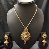 Solid Copper Classy Stylish Wedding Necklace Set