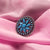 Oxidised Gemstone Flower Ring