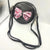 Pink Sequin Bow Circle Sling Bag