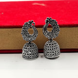 Pretty Peacock Face With Jhumka Solid Earring