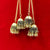 Double Royal Golden Jhumka With Chain Earring