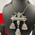 Triple Fine Jhumka With Rajwadi Look Necklace Set