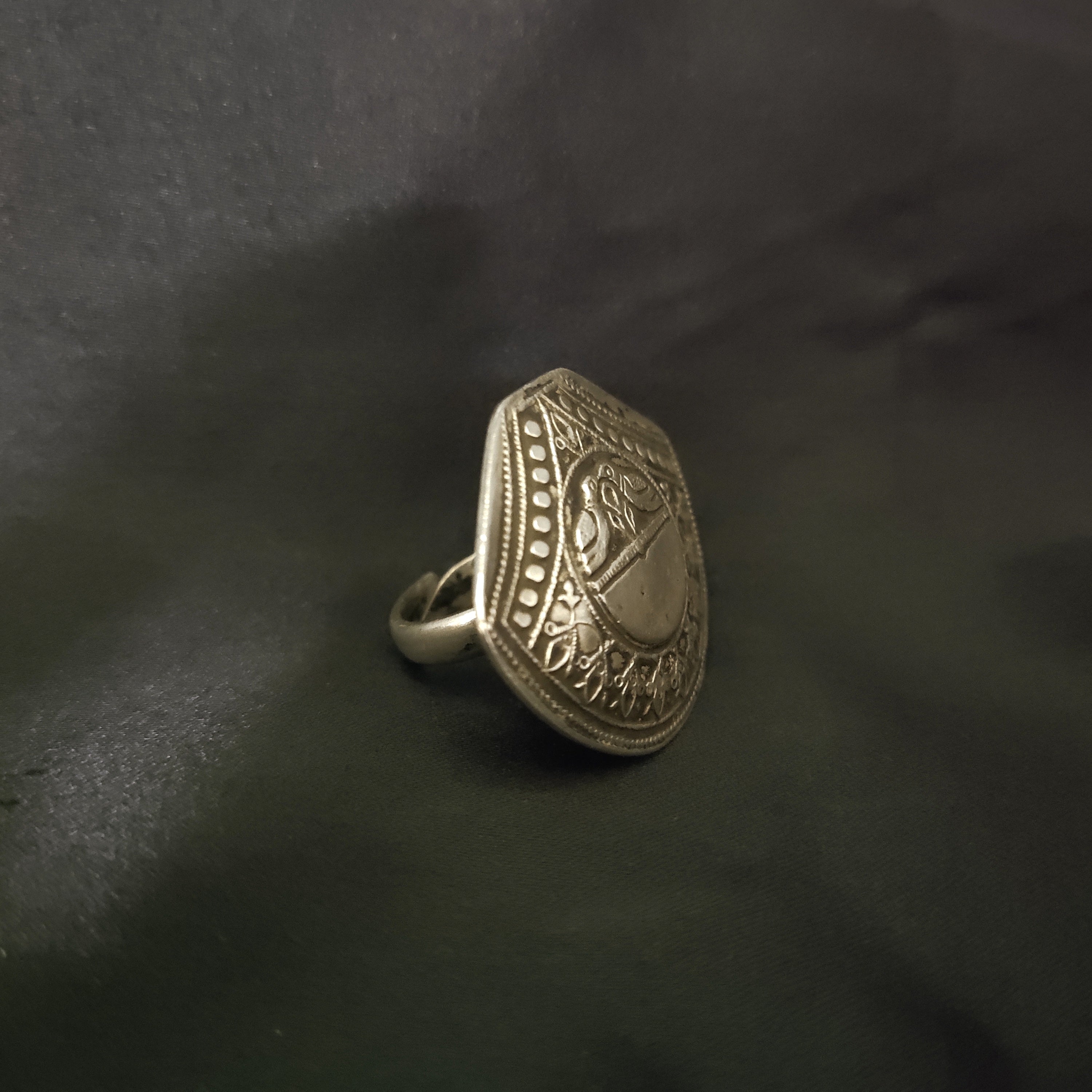 Old Vintage Style Fully Handcrafted Design Solid 925 Silver Adjustable Ring