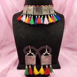 Amazing Color Full Choker Set With Earring