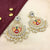 Impressive Royal Peacock With Glory Stones Wedding Earrings