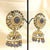 Gorgeous Big Royal Flower With Traditional Jhumka Earrings