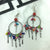 Multi Color Ghungroo Circle Design Hook Earrings