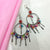 Multi Color Ghungroo Circle Design Hook Earrings