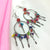 Multi Color Ghungroo Circle Design Hook Earrings