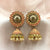 Vintage Flower Design With Classic Jhumka Earrings