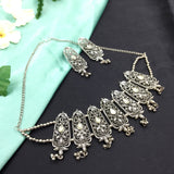 Beautiful Traditional Filigree Lotus Design Necklace Set