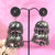 Big Size Black Oxidised Double Jhumka Earring