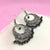 Antique Vintage Circle With Tiny Beads Hook Earrings